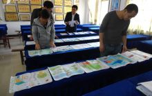 松桃县妙隘乡完小举办“多彩贵州·美丽家乡”书画大赛