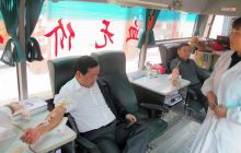 石梁乡干部群众踊跃义务献血