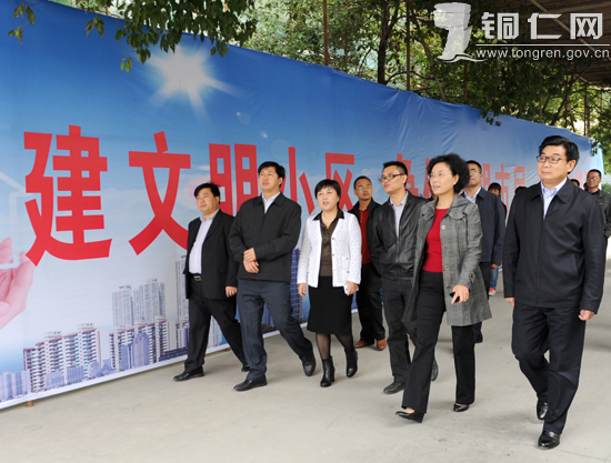 铜仁市文明创建现场推进会在碧江区召开