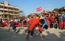 德江县荆角学校举办第十二届校运会
