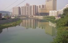 松桃为文明城市洗脸梳妆