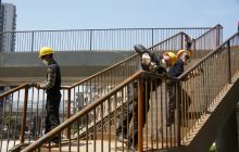 德江县城6座人行天桥5月底交付使用