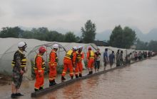省级农业示范园遭山洪袭击 思南消防奋战排水