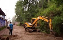 原201省道松桃县城老车站至鱼泉沟段油路中修工程启动