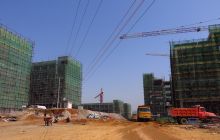 松桃开足马力抢抓第六中学工程建设进度