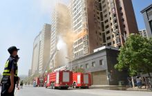 铜仁市东部片区到松桃举行消防演练