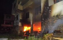 民房夜晚起火 印江消防成功扑救