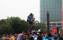 2014环梵自行车邀请赛自行车特技表演