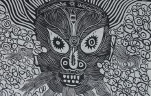 贵州杨修林版画作品——傩韵