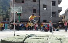 松桃妙隘乡完小举办第十四届学生田径运动会