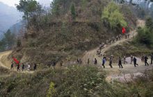 松桃盘石镇开展地质灾害应急演练