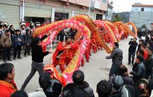 松桃盘石舞狮、舞龙闹新春