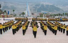 思南县田秋小学举行首届武术操暨体艺大课间活动