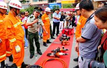 碧江5·12 防灾减灾日消防装备受“热捧”