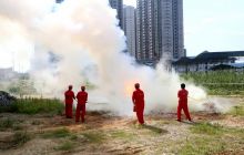 铜仁举行天然气泄漏燃烧事故应急救援演练