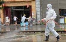 松桃卫计系统开展灾后清理和消毒防疫