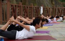 松江河畔一道美丽的风景线