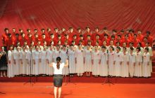 铜仁学院举办“党在我心中”红歌比赛