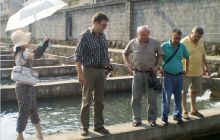 匈牙利诺格拉德州代表团来松桃大鲵养殖场访问