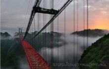 山间舞彩虹--矮寨特大悬索桥