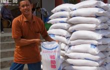 复兴乡对农村低保季节性缺粮户发放救助粮