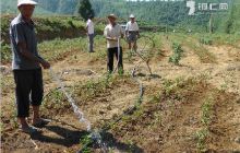 印江缠溪镇湄坨村60余群众积极抗旱