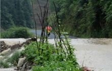 石梁乡特大暴雨受灾严重