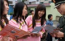 印江征兵宣传进革命老区