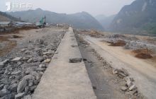 潮砥移民集镇新址场平工程近尾声